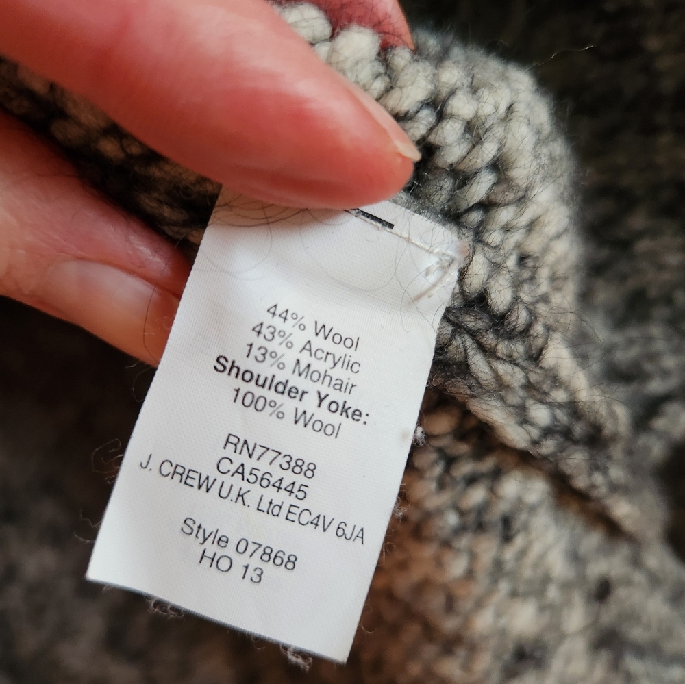 J.Crew Marled Shoulder Patch Sweater - image 8